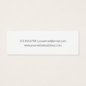 Texte noir classique simple sur blanc (Dos)