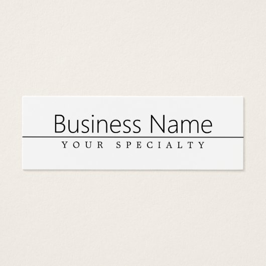 Texte noir classique simple sur blanc (Devant)