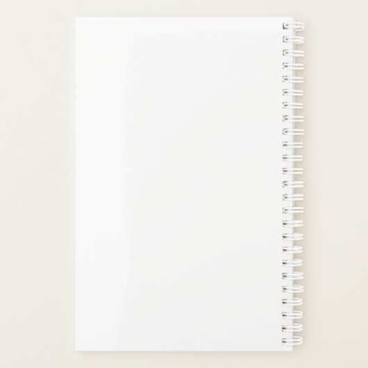 Texte noir classique simple sur blanc (Dos)