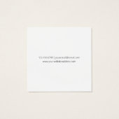 Texte noir classique simple sur blanc (Dos)