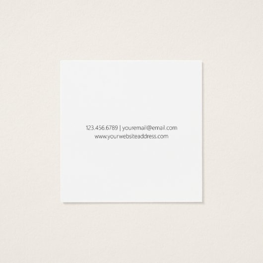 Texte noir classique simple sur blanc (Dos)