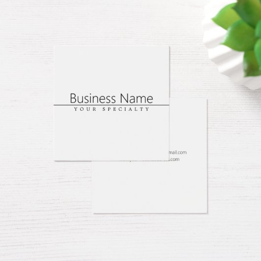 Texte noir classique simple sur blanc (Bureau)