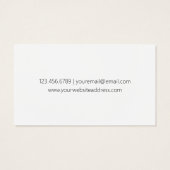 Texte noir classique simple sur blanc (Dos)