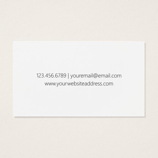 Texte noir classique simple sur blanc (Dos)