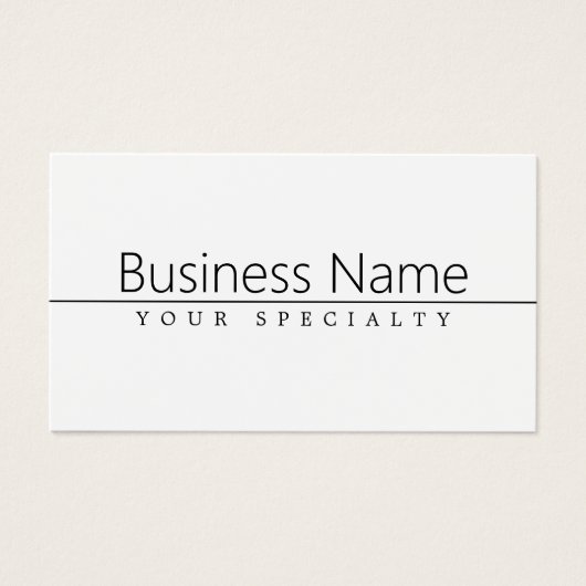 Texte noir classique simple sur blanc (Devant)