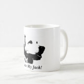 Texte personnalisable de tasse de golden retriever (Devant droit)