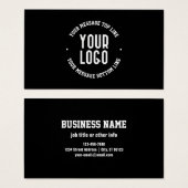 Texte personnalisable et logo ou image téléchargé (Devant & derrière)