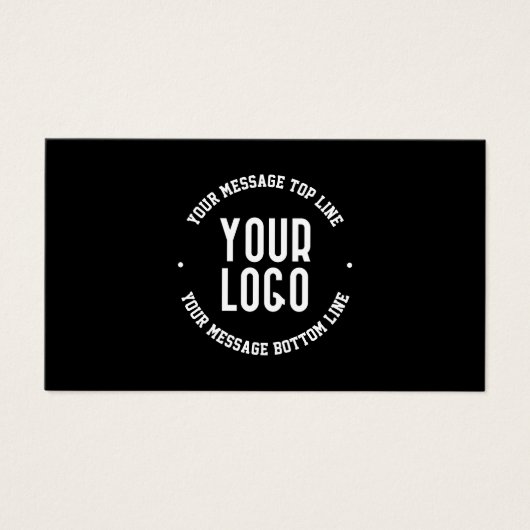 Texte personnalisable et logo ou image téléchargé (Devant)