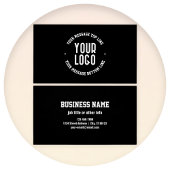 Texte personnalisable et logo ou image téléchargé