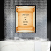 Texte personnalisable Poster de défilement Vintage