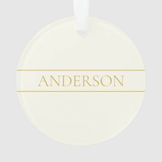 Texte personnalisable simple et élégant | Or blanc (dos)