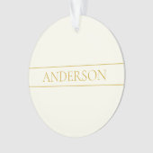 Texte personnalisable simple et élégant | Or blanc (devant)