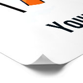 Texte personnalisé affiche de ski hivernal (Coin)