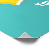 Texte personnalisé Affiche dentaire (Coin)