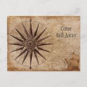 Texte Personnalisé Ancien Pirate Brown Carte Bouss (Devant)