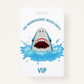 Texte personnalisé Badges de Beach Party (Devant)