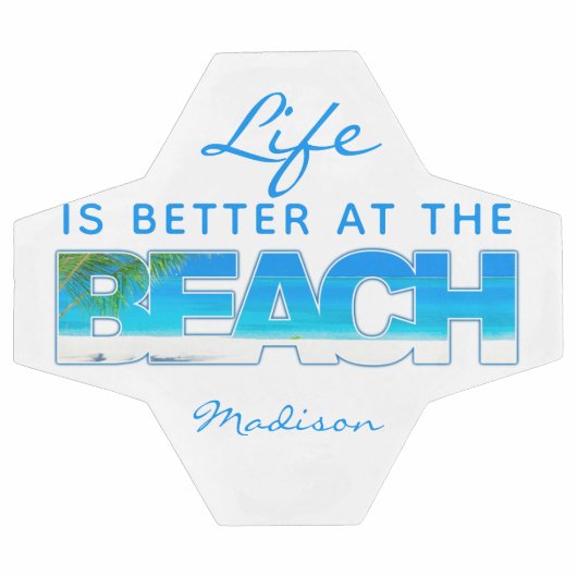 Texte personnalisé BEACH (Plat)