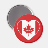 Texte personnalisé CANADA Aimer aimant (Recto/Verso)