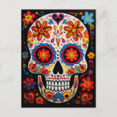Texte personnalisé 💀 Carte postale Día de Muertos (Devant)