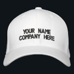 Texte personnalisé Casquette de baseball brodé Cho<br><div class="desc">Personnalisé Vos Couleurs et Police Casquettes Promotionnels Baseball - Ajouter Votre Texte - Nom - Entreprise / Numéro / Lettre / Slogan - Tagline / ou Site, Téléphone, E-mail, Poignée de médias sociaux, Adresse, Logo - Photo / plus - Choisissez Votre Couleur / Taille / Police - Faites votre cadeau...</div>