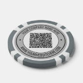 Texte personnalisé de code QR Business Jetons de p (Simple)