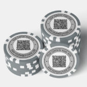Texte personnalisé de code QR Business Jetons de p (Empiler)
