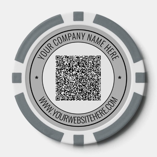 Texte personnalisé de code QR Business Jetons de p (Recto)