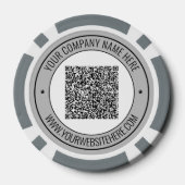 Texte personnalisé de code QR Business Jetons de p (Verso)