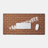 Texte personnalisé de conception de mur de briques (Clavier et souris)