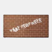 Texte personnalisé de conception de mur de briques (Recto)