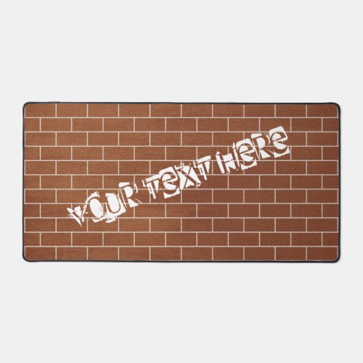 Texte personnalisé de conception de mur de briques (Recto)