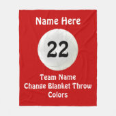 TEXTE personnalisé de couverture de jet de (Devant)