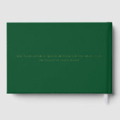 Texte personnalisé Emerald Gold Letters to the Bri (Verso)