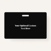 Texte personnalisé et badge photo (Dos)