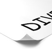 Texte personnalisé et couleur Arc en ciel affiche  (Coin)