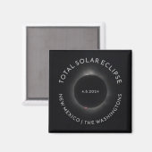 Texte personnalisé et images Eclipse Magnet (Recto/Verso)
