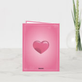 Texte personnalisé et photo Carte Saint Valentin. (Dos)