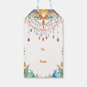 Texte personnalisé, étiquette Diwali Harmony (Dos)