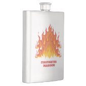 Texte personnalisé Flacon de pompier (Droite)