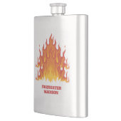 Texte personnalisé Flacon de pompier (Gauche)