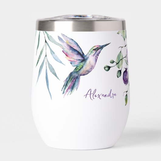 Texte personnalisé Floral Colibri (Avant)