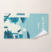 Texte personnalisé Grèce (Serviette à main)