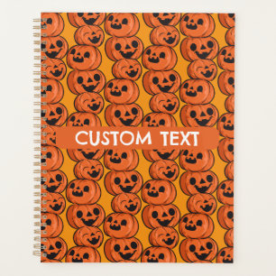Texte personnalisé Halloween Citrouilles heureuses