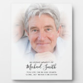 Texte personnalisé Hommage photo Tablet op Plaque (Devant)