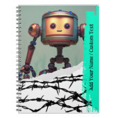 TEXTE PERSONNALISÉ - Image Ai - Carnet robotique m (Devant)
