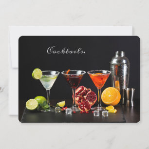 Texte personnalisé Invitations de Cocktail Party