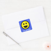 Texte personnalisé Je suis Sticker Emoji Visage Sp (Enveloppe)