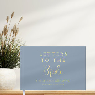 Texte personnalisé lettres dorées bleu poussiéreux