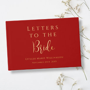 Texte personnalisé lettres dorées rouge cerise pou