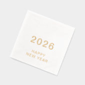Texte Personnalisé Moderne Joyeux Nouvel An 2026 P (Gauche)